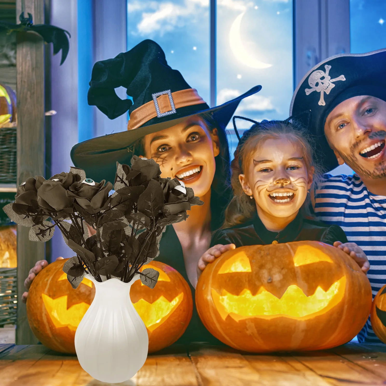 Artificial Rose Garland Black Polyester Eyeballs Decor Halloween Party Props Room StoreHaunted Photos Trick Guests Premium 
Artificial Rose Garland Black Polyester Eyeballs Decor Halloween Party Props Room StoreHaunted Photos Trick Guests Premium