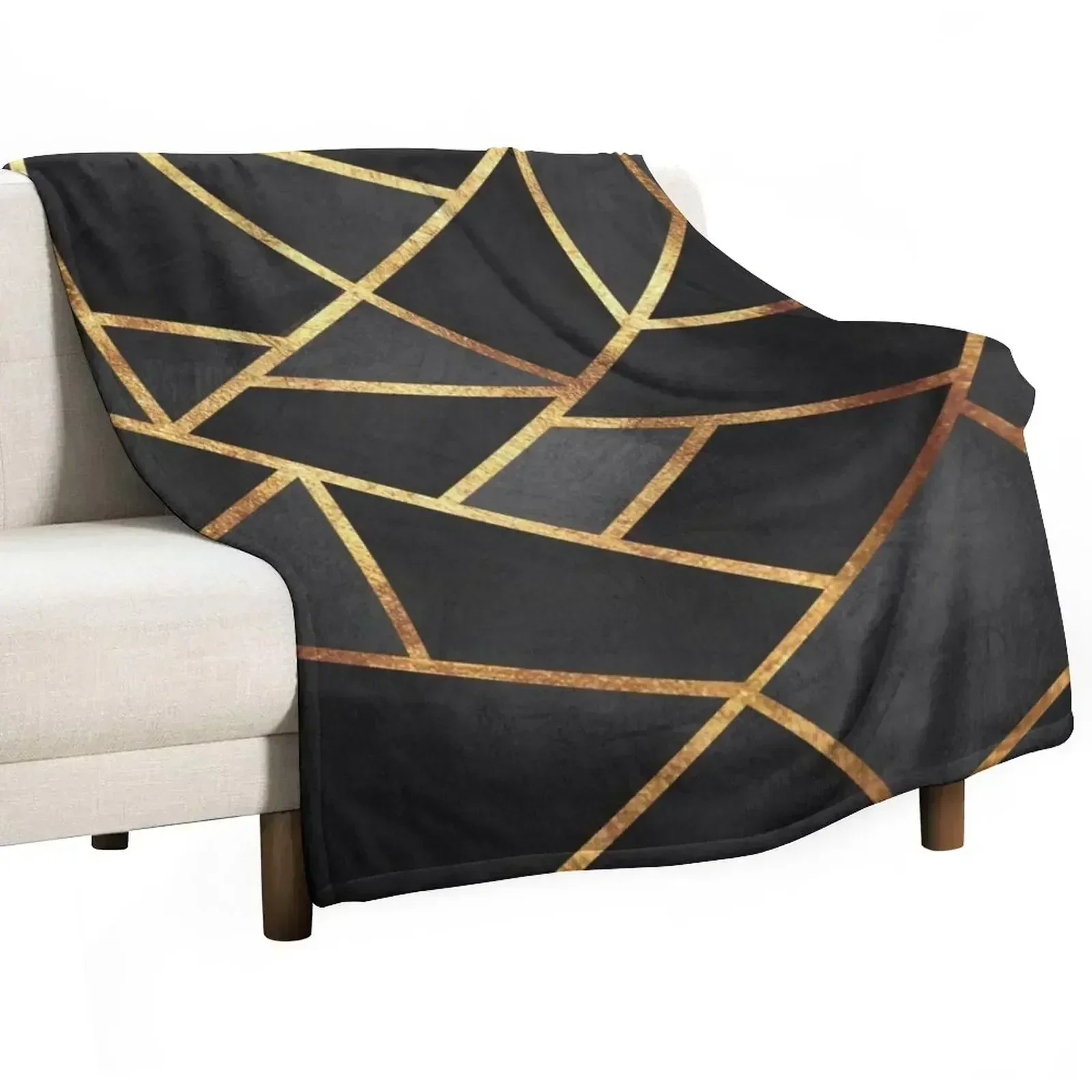 Black Gold Stone Geometric Throw Blanket Stylish Couch Blanket for Home Living Room
Black Gold Stone Geometric Throw Blanket Stylish Couch Blanket for Home Living Room