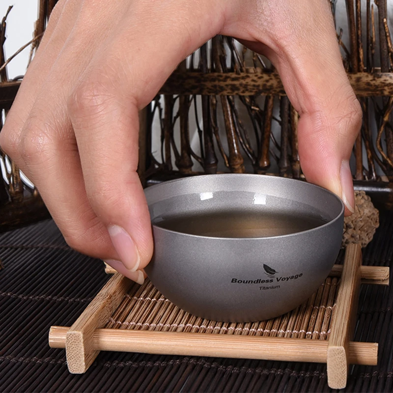 Boundless Voyage 30ml Titanium Cup Double-Wall Mini Tea Mug Outdoor Camping Wine Whiskey Drinkware Portable Tableware
Boundless Voyage 30ml Titanium Cup Double-Wall Mini Tea Mug Outdoor Camping Wine Whiskey Drinkware Portable Tableware