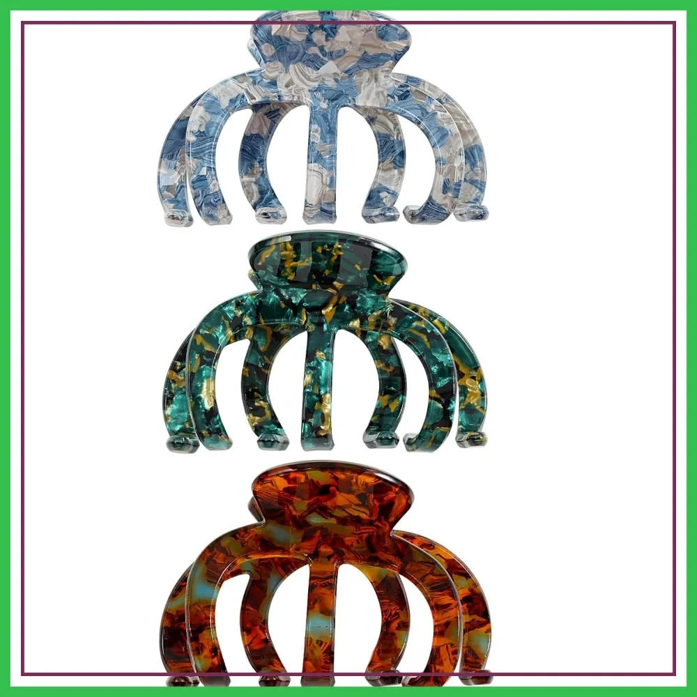 Extra Large Octopus Claw Clips for Thick Hair, Unbreakable Hair Accessories, 3 Pack Fashion Cute Daily Party
Extra Large Octopus Claw Clips for Thick Hair, Unbreakable Hair Accessories, 3 Pack Fashion Cute Daily Party