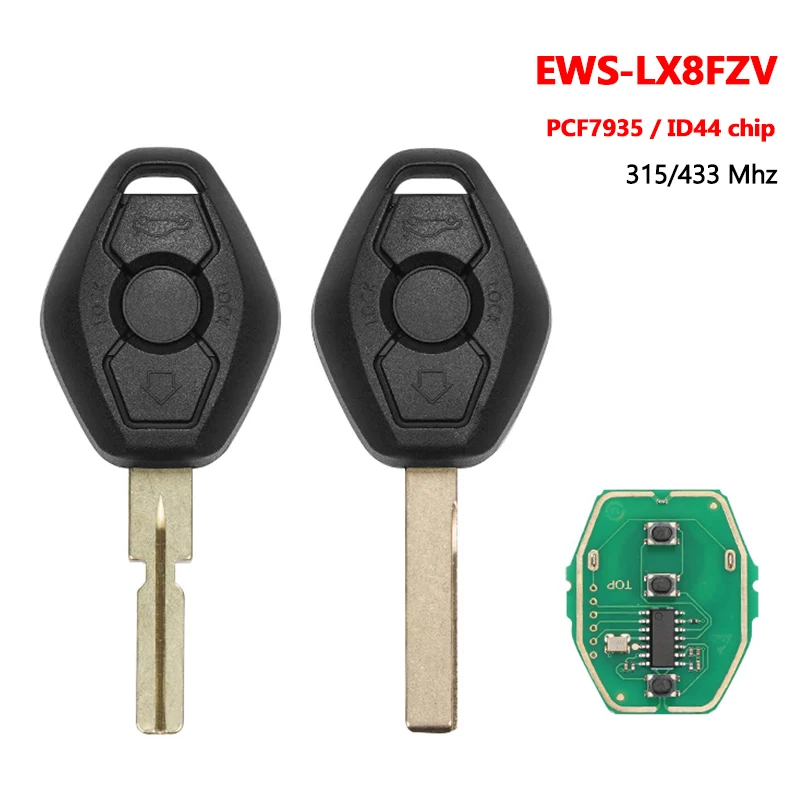 For BMW E38 E39 E46 X3 X5 Z3 Z4 3 5 7 Series LX8FZV With PCF7935 / ID44 Chip EWS Systems 315/433 Mhz 3 Buttons Car Remote Key
For BMW E38 E39 E46 X3 X5 Z3 Z4 3 5 7 Series LX8FZV With PCF7935 / ID44 Chip EWS Systems 315/433 Mhz 3 Buttons Car Remote Key