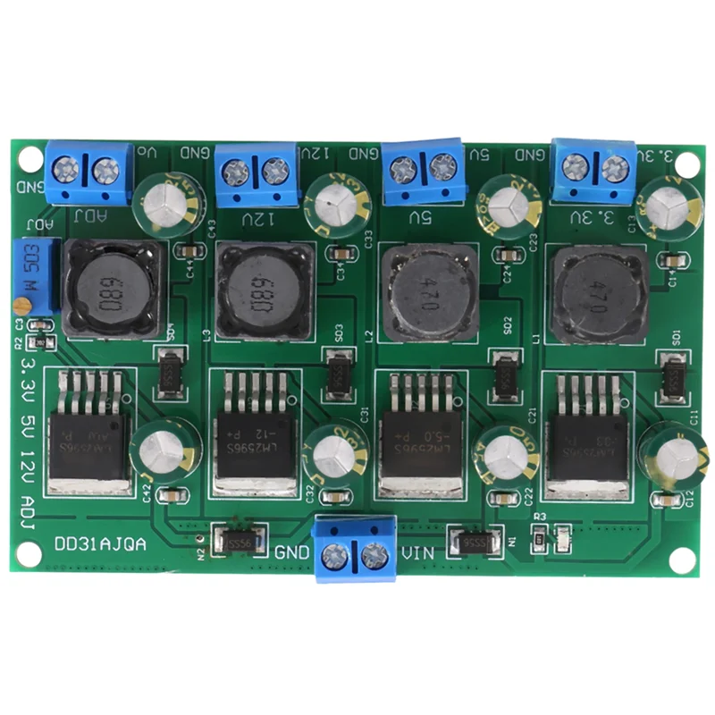A92Z 3A 4 Channels Multiple Switching Power Supply Module 3.3V 5V 12V ADJ Adjustable Output DC DC Step-Down Buck Converter Board
A92Z 3A 4 Channels Multiple Switching Power Supply Module 3.3V 5V 12V ADJ Adjustable Output DC DC Step-Down Buck Converter Board