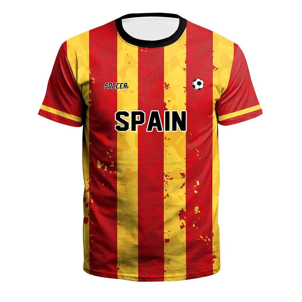 Round Neck Men's Sportswear Fan T-shirt Casual Sports Short Sleeved Breathable Match Jersey Plus Size Clothing
Round Neck Men's Sportswear Fan T-shirt Casual Sports Short Sleeved Breathable Match Jersey Plus Size Clothing