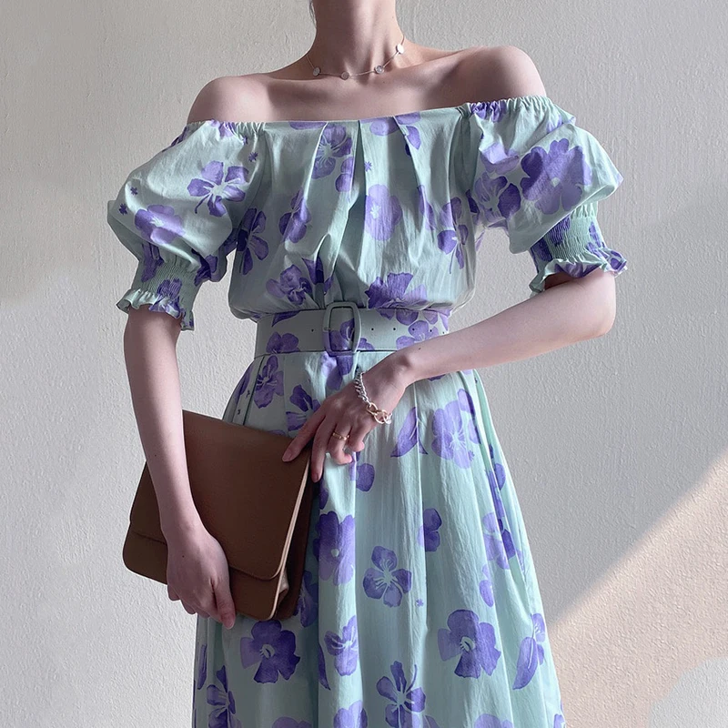 Short Sleeve Slash Neck Luxury Autumn Vintage Elegant Party 2022 Women Dress Spring Woman Dresses A-Line High Waist Vestido Midi 
Short Sleeve Slash Neck Luxury Autumn Vintage Elegant Party 2022 Women Dress Spring Woman Dresses A-Line High Waist Vestido Midi