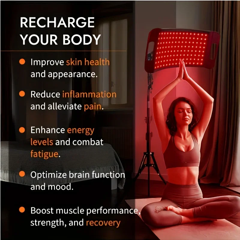 KEEHOME Red Light Relax for Face and Body, Red Infrared Light Relax Lamp with Stand LED 660nm Red Light-Relax& 850nm Infrared Light Device for Body
KEEHOME Red Light Relax for Face and Body, Red Infrared Light Relax Lamp with Stand LED 660nm Red Light-Relax& 850nm Infrared Light Device for Body