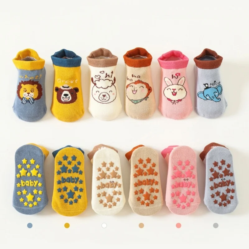 Newborn Baby Anti Slip Floor Socks Infant Boys' Girls' Indoor Walking Cotton Breathable Short Sock Toddler Cartoon Animal Socks
Newborn Baby Anti Slip Floor Socks Infant Boys' Girls' Indoor Walking Cotton Breathable Short Sock Toddler Cartoon Animal Socks