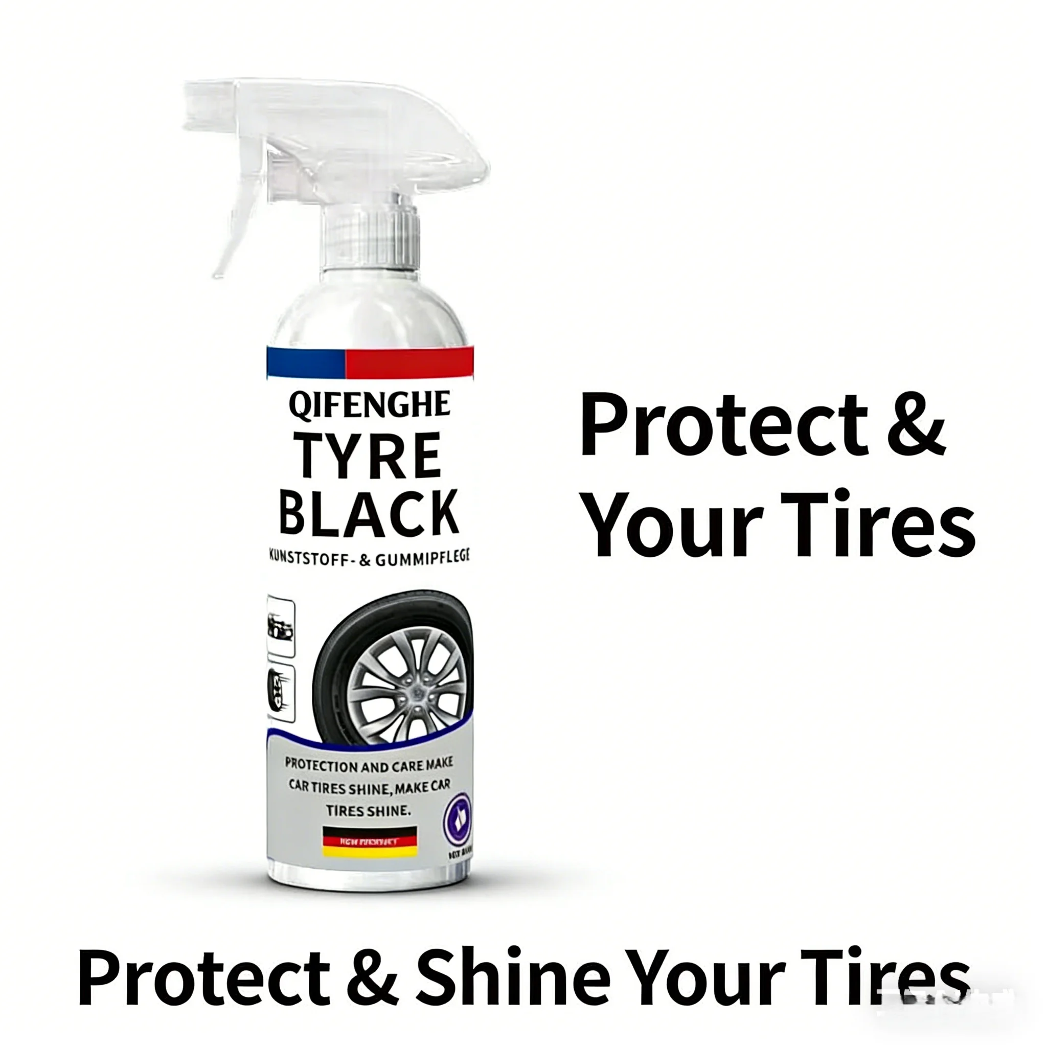 Professional Tire Shine Wax Ultra Black High Gloss Tyre Brightener & Protectant
Professional Tire Shine Wax Ultra Black High Gloss Tyre Brightener & Protectant