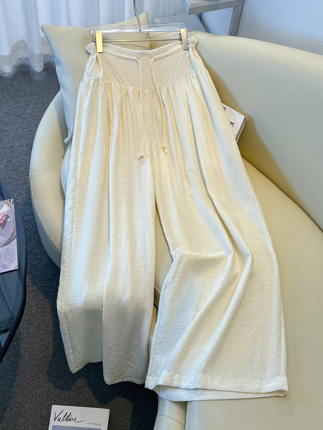Cotton Linen Wide Leg Pants Women's Summer New Style High Waist Slimming Casual Pants Korean Style Straight Tube Pants
Cotton Linen Wide Leg Pants Women's Summer New Style High Waist Slimming Casual Pants Korean Style Straight Tube Pants