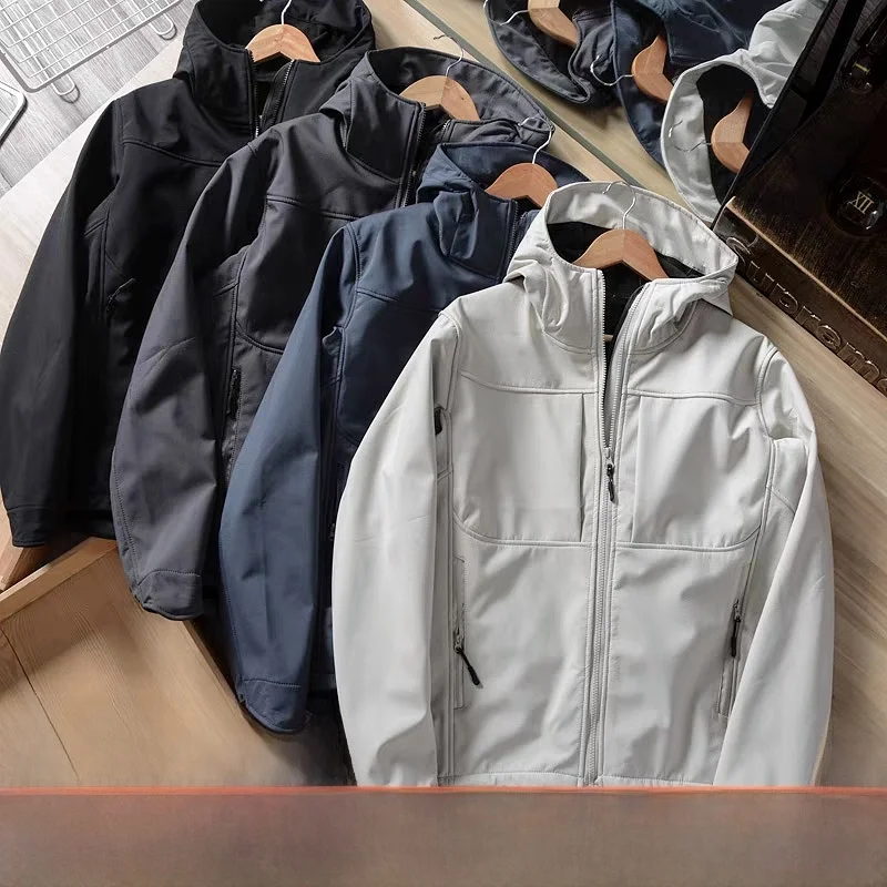 Waterproof Fce Lined 3D Tailored Men's Softell Jaet Windproof Warm ell Coat Stand Fit Long Sve Outdoor Sle
Waterproof Fce Lined 3D Tailored Men's Softell Jaet Windproof Warm ell Coat Stand Fit Long Sve Outdoor Sle