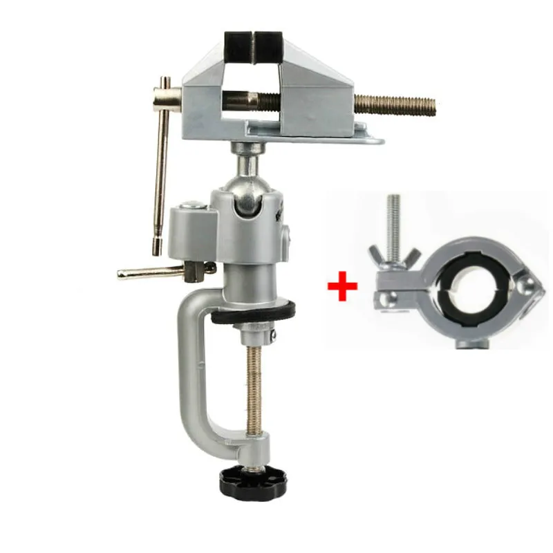 Aluminium Alloy Swivel Bench Clamp Electric Drill Stand Rotating Tool New 2-In-1 360 Degree Rotating Table Vise Multifunctional
Aluminium Alloy Swivel Bench Clamp Electric Drill Stand Rotating Tool New 2-In-1 360 Degree Rotating Table Vise Multifunctional
