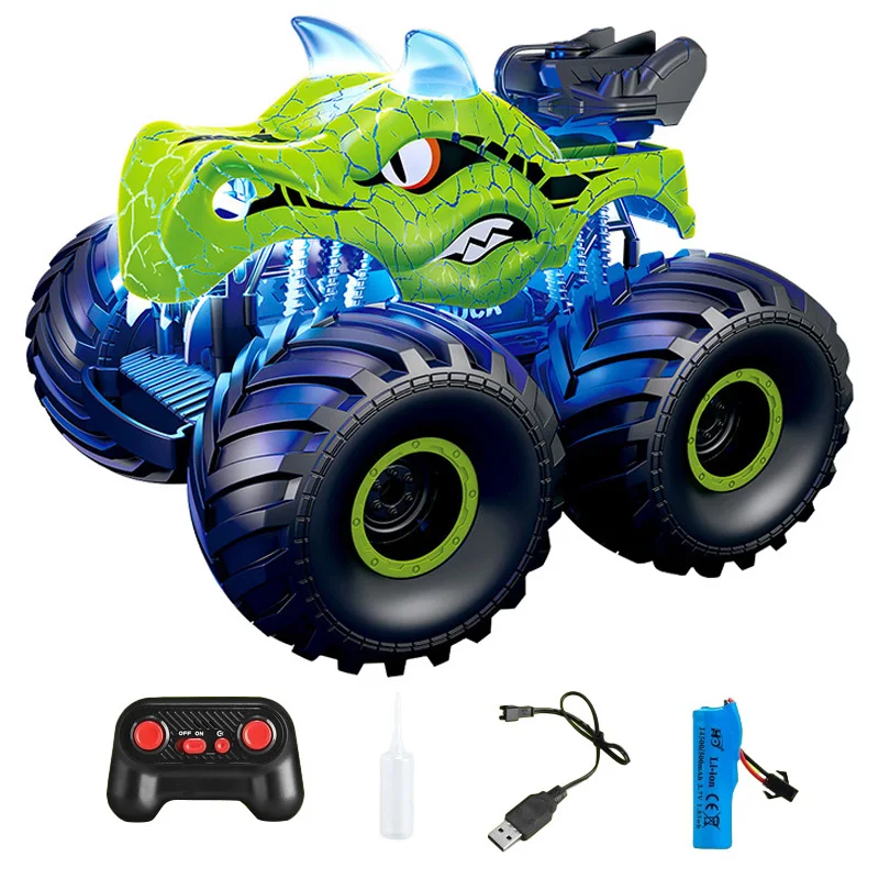 RC Car 2.4G Dinosaur Spray Off-road Stunt Rock Climbing Car Lighting Simulation Remote Control Cars Kids Toy for Boys Gift
RC Car 2.4G Dinosaur Spray Off-road Stunt Rock Climbing Car Lighting Simulation Remote Control Cars Kids Toy for Boys Gift