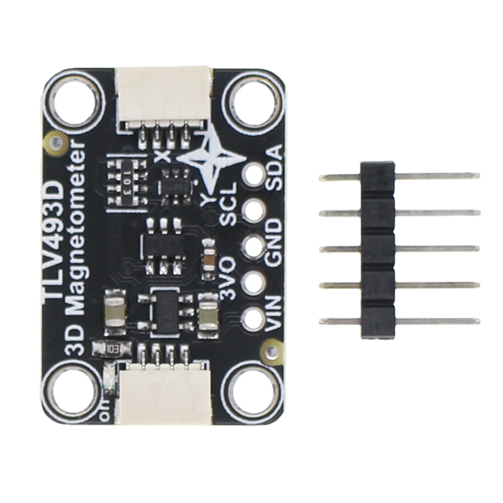 MRS166A Triple-Axis Magnetometer Module Sensor with Stemma QT Qwiic Interface TLV493D Low-Power Magnetometer Board
MRS166A Triple-Axis Magnetometer Module Sensor with Stemma QT Qwiic Interface TLV493D Low-Power Magnetometer Board