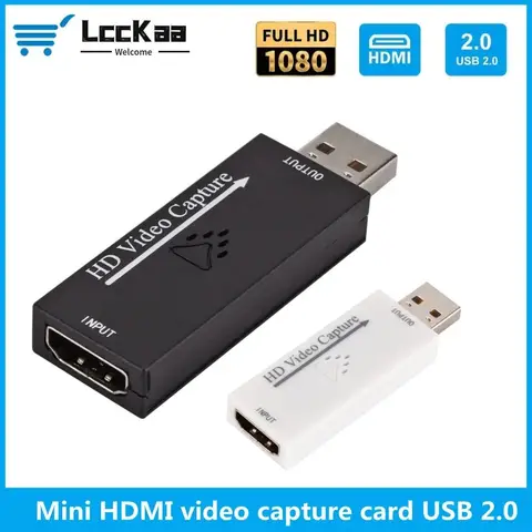 Karta przechwytywania wideo USB 2.0 Mini HDMI Video Grabber Box do gier PS4 Kamera DVD Kamera Nagrywanie wideo na żywo