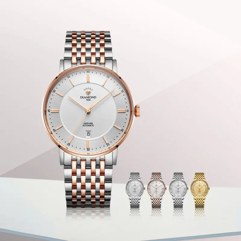 Shanghai Diamond Watch Men's Mechanical Watch Automatic Fine Calendar Genuine 3300 Men's 3310 Simple Watch for The Elderly
Shanghai Diamond Watch Men's Mechanical Watch Automatic Fine Calendar Genuine 3300 Men's 3310 Simple Watch for The Elderly