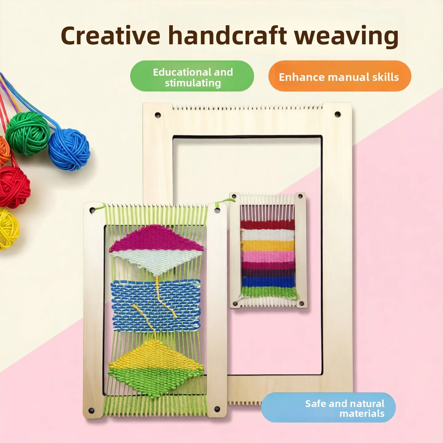 Creative DIY Wooden Ruler Frame Crochet Yarn Handmade Tool Kindergarten Crt Frame Weaving Net Painting Rope Line Cloth Stri...
Creative DIY Wooden Ruler Frame Crochet Yarn Handmade Tool Kindergarten Crt Frame Weaving Net Painting Rope Line Cloth Stri...