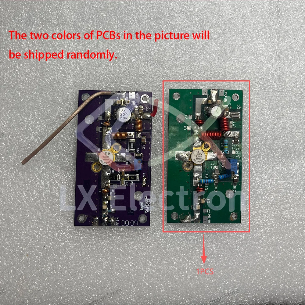 1pcs 30W RF power amp board with BLF175 for broadcast transmitters. Covers FM band, input ≤2W, 30W out, runs on 48–50VDC
1pcs 30W RF power amp board with BLF175 for broadcast transmitters. Covers FM band, input ≤2W, 30W out, runs on 48–50VDC
