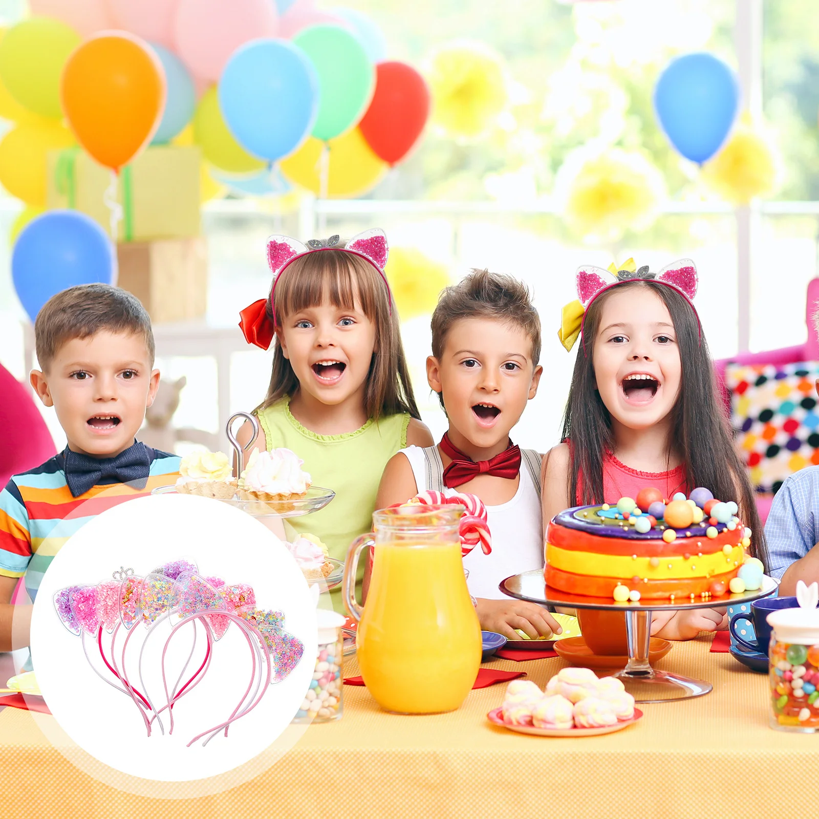 6Pcs Cat Ears Headband Kids Hairband Lightweight Party Festival Hair Hoop Accessories Cat Ears Hairband Hair Hoop 
6Pcs Cat Ears Headband Kids Hairband Lightweight Party Festival Hair Hoop Accessories Cat Ears Hairband Hair Hoop