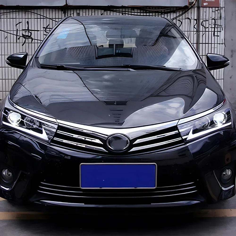 Для Toyota Corolla 2014-2017 автомобильные передние фонари, обновленный стиль Lexus, аксессуары для линз проектора, светодиодные автомобильные фары в сборе
Для Toyota Corolla 2014-2017 автомобильные передние фонари, обновленный стиль Lexus, аксессуары для линз проектора, светодиодные автомобильные фары в сборе
