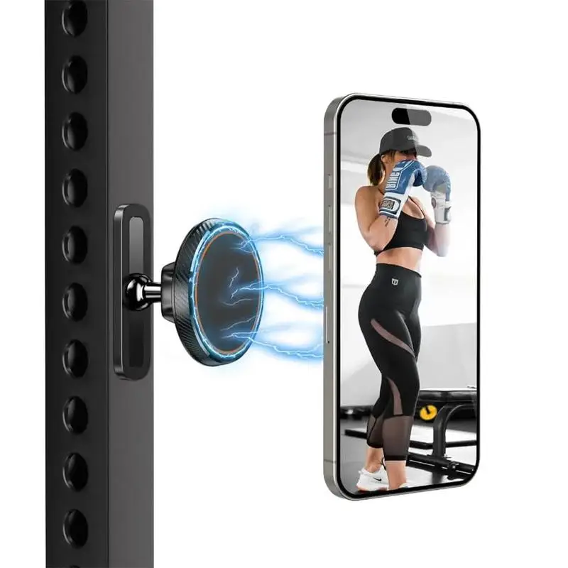 Gym Magnetic Phone Holder for Magsafe,360 Adjustable, Compatible with 4.7-6.5" Smartphones, Alloy Base and Joint for iPhone 15
Gym Magnetic Phone Holder for Magsafe,360 Adjustable, Compatible with 4.7-6.5" Smartphones, Alloy Base and Joint for iPhone 15