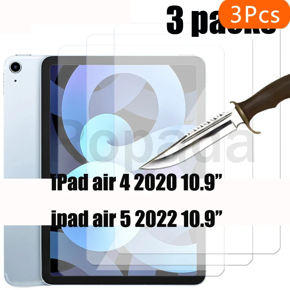 3PCS Glass for Apple iPad air 4 5 4th 5th generation 10.9'' 2021 2022 Tempered glass screen protector 9H 2.5D protective film
3PCS Glass for Apple iPad air 4 5 4th 5th generation 10.9'' 2021 2022 Tempered glass screen protector 9H 2.5D protective film