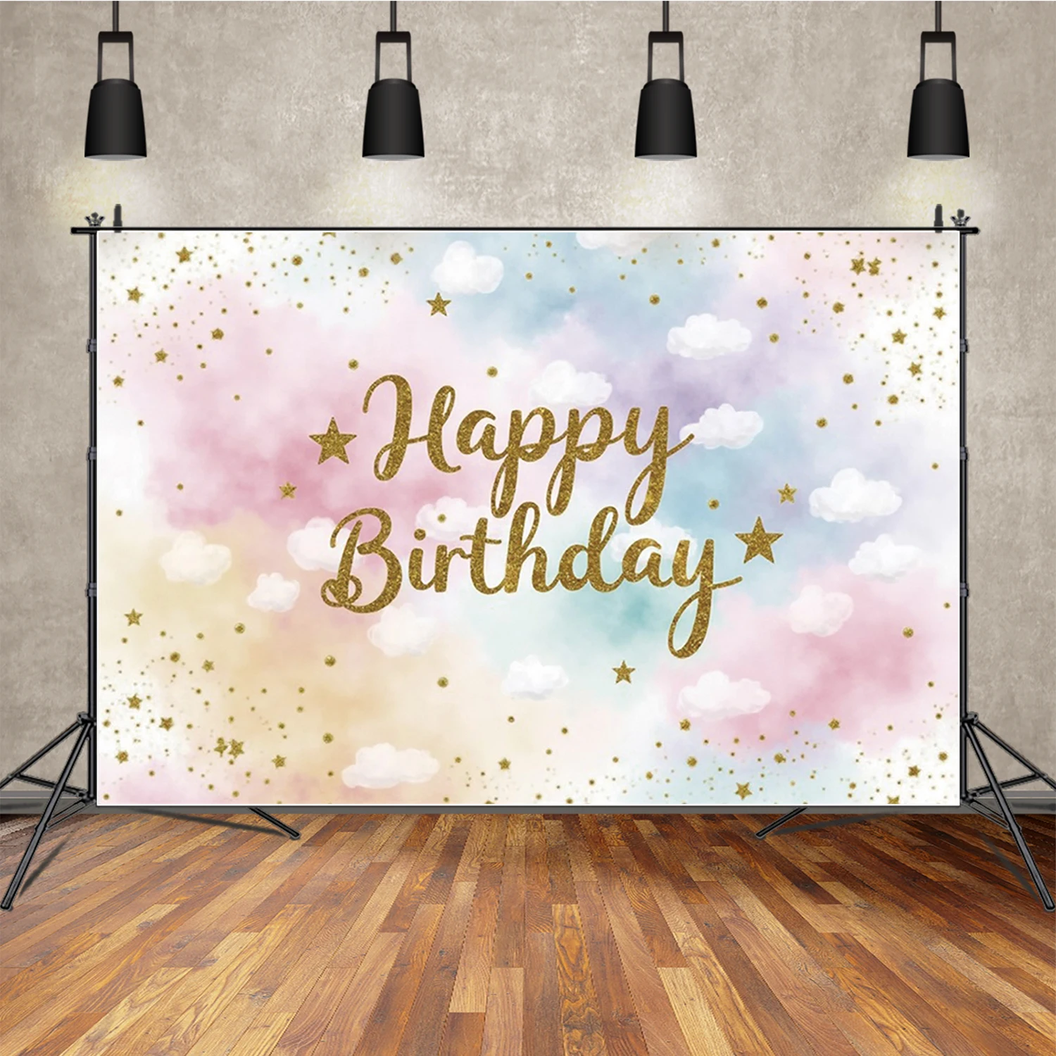MOON.QG Fairy Birthday Party Background Photography Gradient Gold Star Cloud Banner Backdrop Children Studio Photobooth Props
MOON.QG Fairy Birthday Party Background Photography Gradient Gold Star Cloud Banner Backdrop Children Studio Photobooth Props