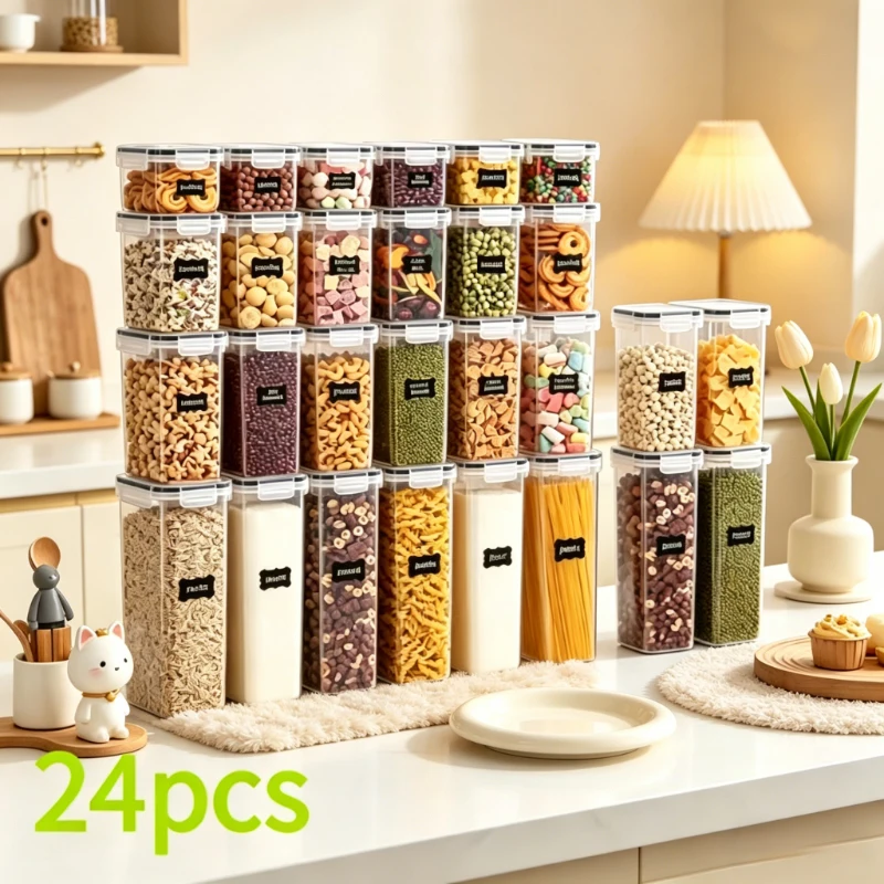 24Pcs Durable Sealed Organizer Boxes, Closed Lid Dustproof Structure, Practical Storage Solution for Household Daily Supplies
24Pcs Durable Sealed Organizer Boxes, Closed Lid Dustproof Structure, Practical Storage Solution for Household Daily Supplies