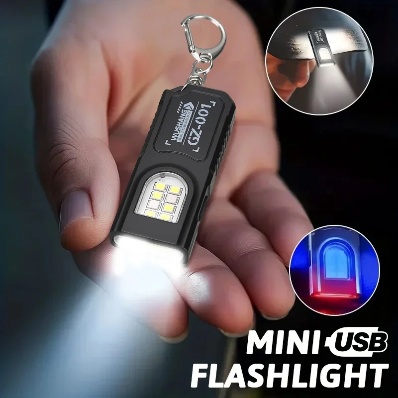 Powerful Mini COB LED Keychain Flashlight USB C Rechargeable Hanging Work Light Waterproof Keyring Camping Walking Pocket Lamp
Powerful Mini COB LED Keychain Flashlight USB C Rechargeable Hanging Work Light Waterproof Keyring Camping Walking Pocket Lamp
