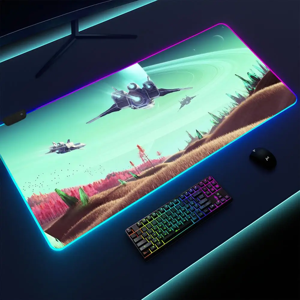 No Man Sky Mouse Pad Gaming mat, LED lighted, non-slip base, waterproof, large deskpad, soft surface
No Man Sky Mouse Pad Gaming mat, LED lighted, non-slip base, waterproof, large deskpad, soft surface