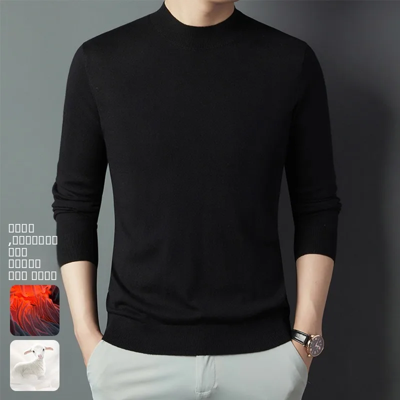 Men's Camere Silk f High Ne Knitted Sweater Pure Color Overhead Base irt Autumn New Sle Comfortable Soft Material
Men's Camere Silk f High Ne Knitted Sweater Pure Color Overhead Base irt Autumn New Sle Comfortable Soft Material