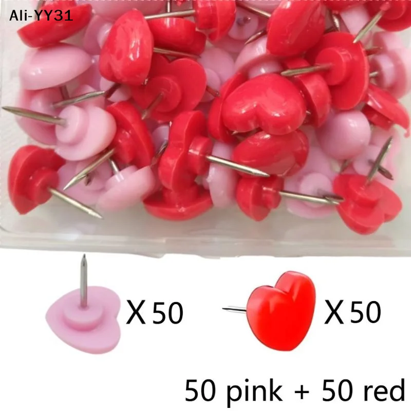 【AW8】50/100Pcs 2026 Heart Shape Plastic Quality Cork Board Safety Colored Thumbtacks Pushpins Office School Accessories Supplies
【AW8】50/100Pcs 2026 Heart Shape Plastic Quality Cork Board Safety Colored Thumbtacks Pushpins Office School Accessories Supplies