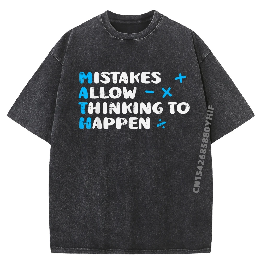 Math Teacher Mistakes Allow Thinking To Happen Luxury Clothing Vintage Washed Shirt Mens Printed Tshirt 
Math Teacher Mistakes Allow Thinking To Happen Luxury Clothing Vintage Washed Shirt Mens Printed Tshirt