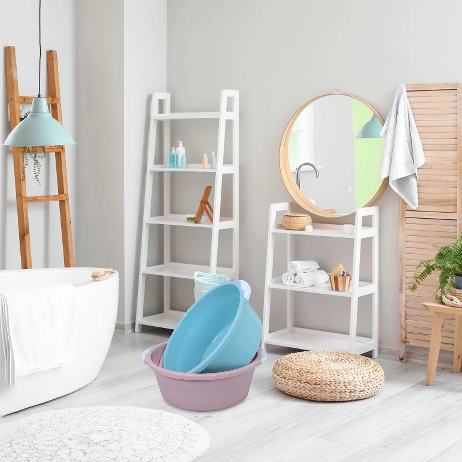 2pcs Deepened Thickened Wash Basin Round Plastic Bathroom Sink For Home Hotel Use Heavy Duty Washing Bowl For Face Foot Hair 
2pcs Deepened Thickened Wash Basin Round Plastic Bathroom Sink For Home Hotel Use Heavy Duty Washing Bowl For Face Foot Hair