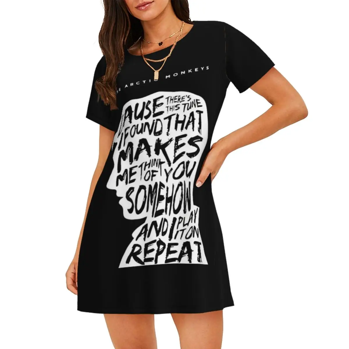 Custom Monkeys A-Arctic Women's Short-Sleeved Nightdress Print Post-punk revival Short Sleeve Nightgowns Vacations Sleepshirts
Custom Monkeys A-Arctic Women's Short-Sleeved Nightdress Print Post-punk revival Short Sleeve Nightgowns Vacations Sleepshirts