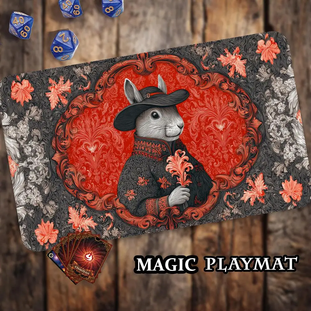 Gorgeous Rabbit Gentleman MTG Playmat Magic Card Battle Mat Non-Slip Durable 35X60CM Commander playmat Board Game Mat for TCG
Gorgeous Rabbit Gentleman MTG Playmat Magic Card Battle Mat Non-Slip Durable 35X60CM Commander playmat Board Game Mat for TCG