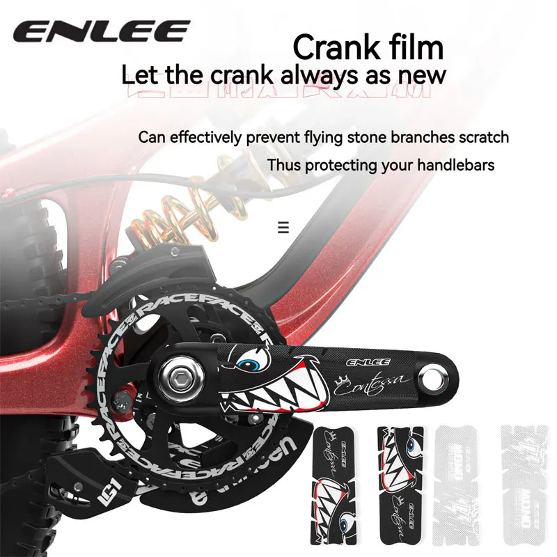 ENLEE Bicycle Crank Protection Sticker Road Mountain Bike Crank Protection Film 3M Sticker Retrofitting Film Riding Decoration
ENLEE Bicycle Crank Protection Sticker Road Mountain Bike Crank Protection Film 3M Sticker Retrofitting Film Riding Decoration
