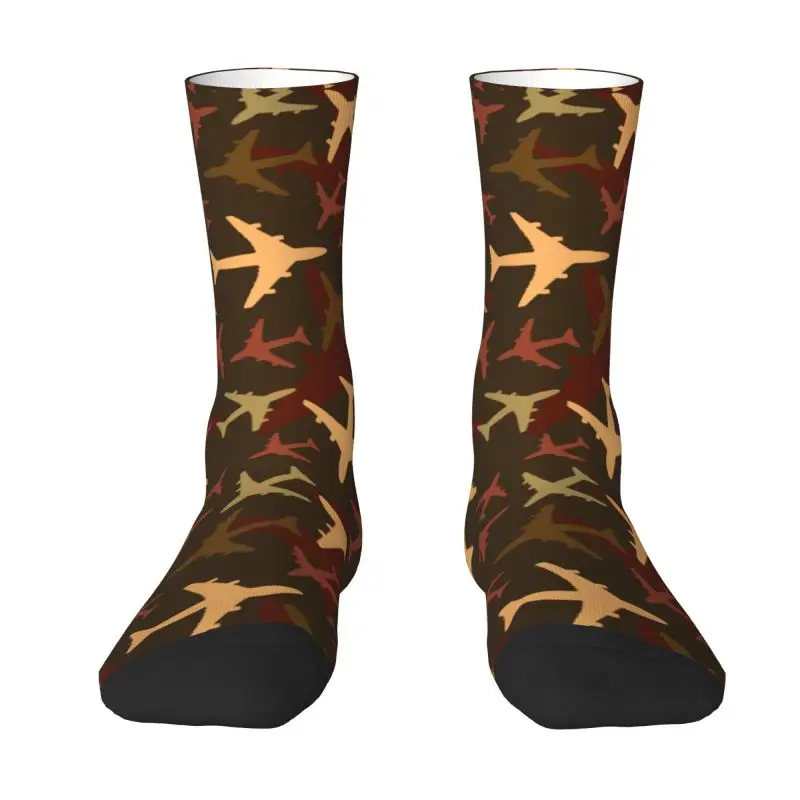 Cute Print Aviation Airplane Pilot Camouflage Socks for Men Women Stretchy Summer Autumn Winter Crew Socks
Cute Print Aviation Airplane Pilot Camouflage Socks for Men Women Stretchy Summer Autumn Winter Crew Socks