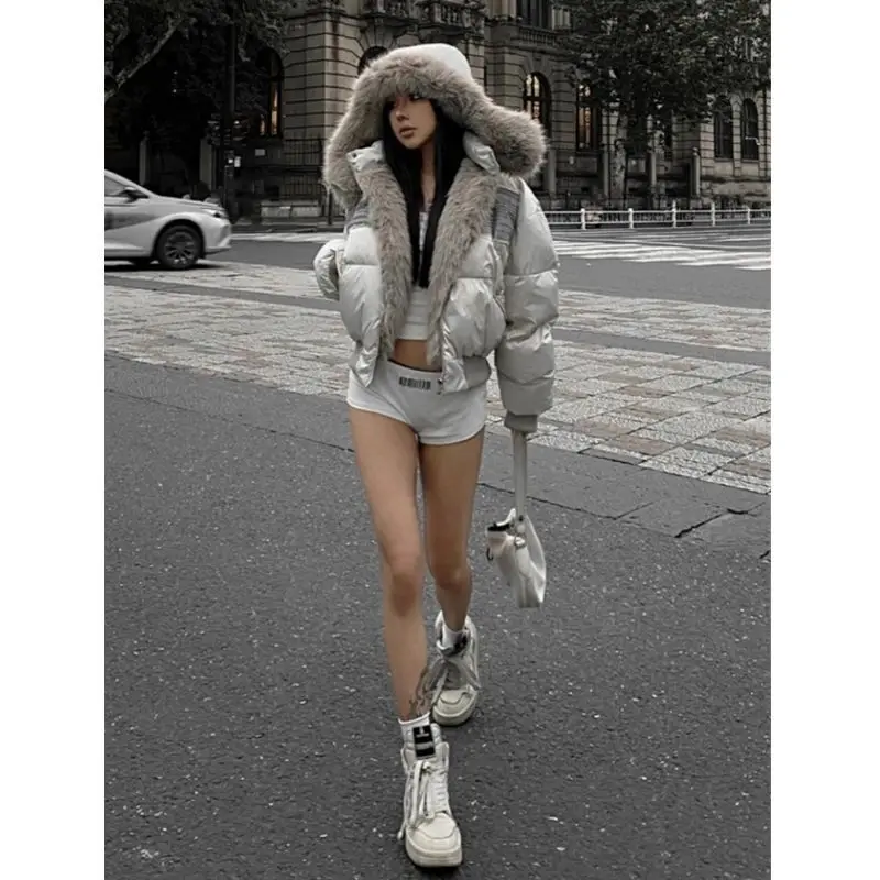 American Street Retro Cotton Clothing Women's Winter Patchwork Short Warm and Thick Jacket Trendy Female Clothing
American Street Retro Cotton Clothing Women's Winter Patchwork Short Warm and Thick Jacket Trendy Female Clothing
