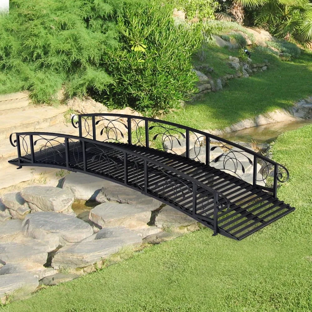 Garden Bridge – 8 FT Metal Garden Bridges for Outdoors, Arch Walkwaywith Side Rails, Outdoor Decorative Pond Bridge for Backyard
Garden Bridge – 8 FT Metal Garden Bridges for Outdoors, Arch Walkwaywith Side Rails, Outdoor Decorative Pond Bridge for Backyard