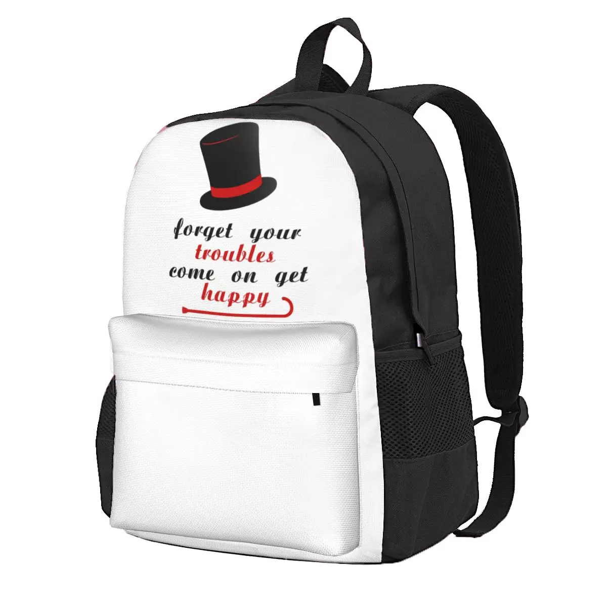 Forget Your Troubles, Cmon Get Happy Fitted Student Backpack School Bag Hiking Travel Daypack Fashion Bookbag Shoulder Bags
Forget Your Troubles, Cmon Get Happy Fitted Student Backpack School Bag Hiking Travel Daypack Fashion Bookbag Shoulder Bags