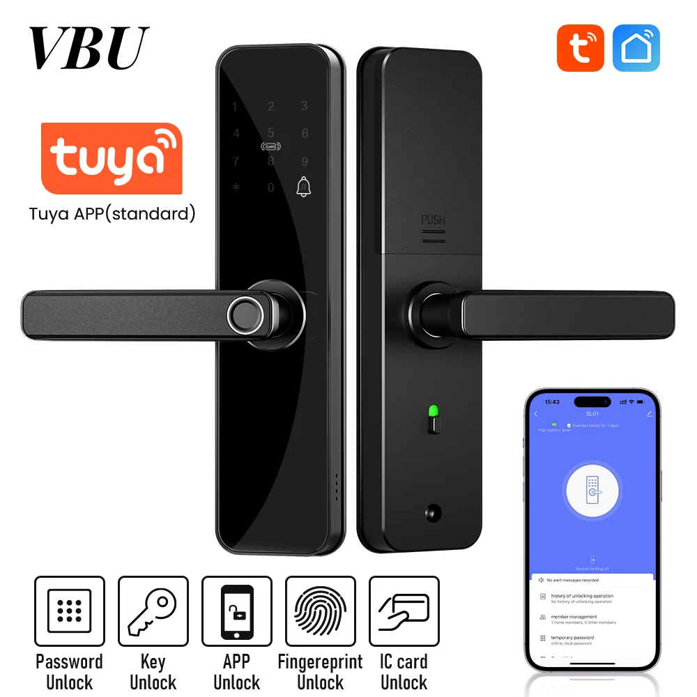 Smart Fingerprint Door Lock, Keyless Entry Handle, Biometric Tech & App Control Knob for Room, Garage, Office, Apartment
Smart Fingerprint Door Lock, Keyless Entry Handle, Biometric Tech & App Control Knob for Room, Garage, Office, Apartment