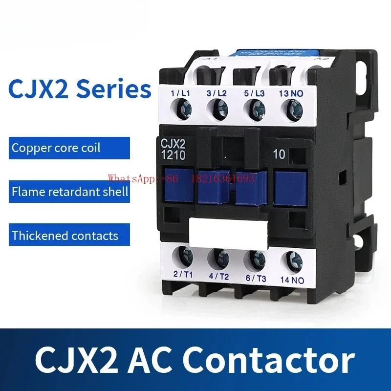 New 1664 Store CJX2 Electromagnetic AC Contactor 3Phase Rail-mounted Motor Controller Contactor NC Or NO24V/36V/110V/220V/380V
New 1664 Store CJX2 Electromagnetic AC Contactor 3Phase Rail-mounted Motor Controller Contactor NC Or NO24V/36V/110V/220V/380V