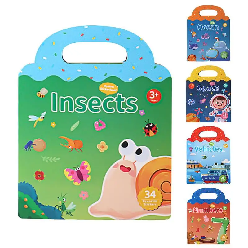 Reusable Sticker Book With Handle Early Educational Montessori Preschool Multiple Scene Cognition Learning Sticker Pack For Kids
Reusable Sticker Book With Handle Early Educational Montessori Preschool Multiple Scene Cognition Learning Sticker Pack For Kids