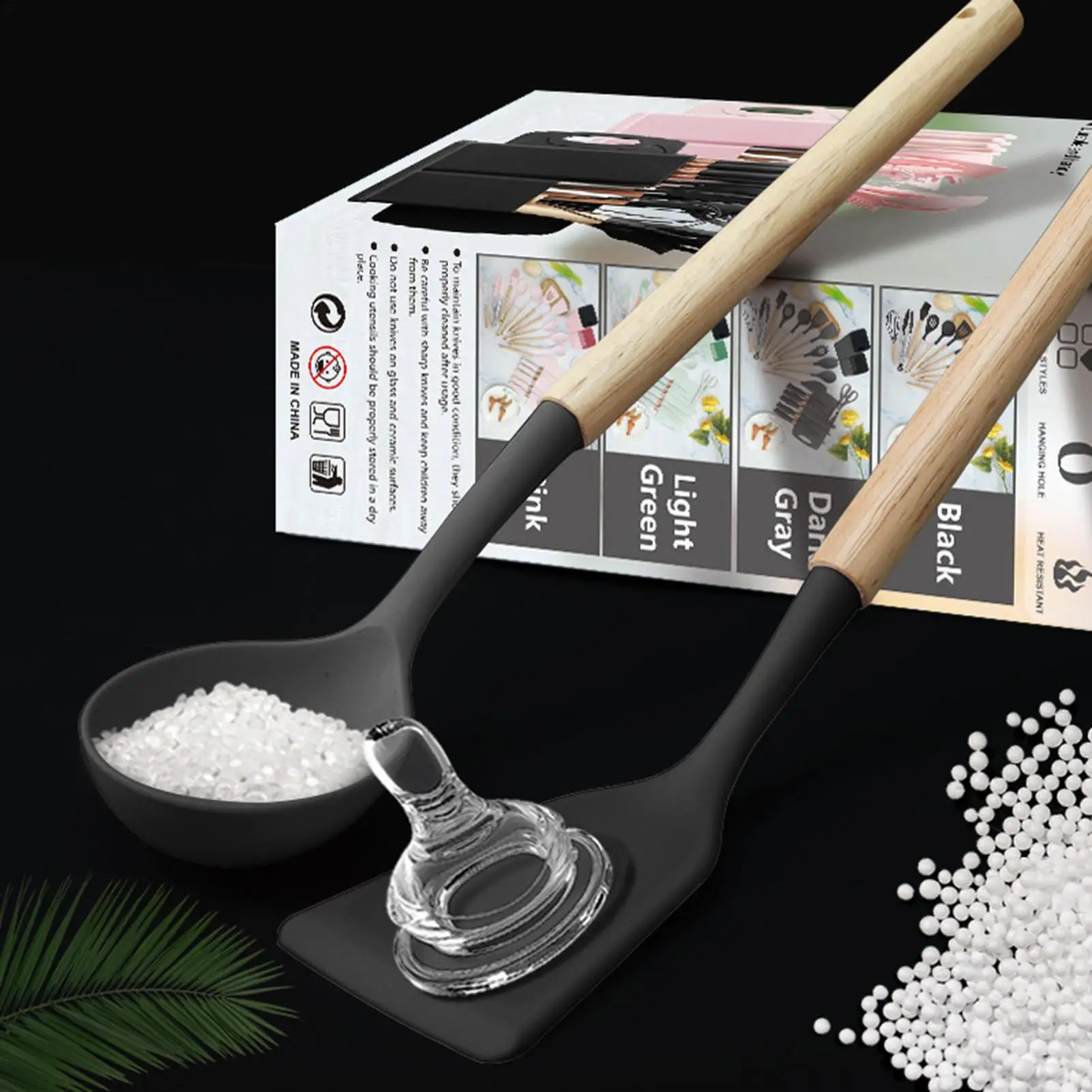 Kitchen Utensils 19-Piece Heat Resistant Nonstick Safe Silicone Kit Kitchen Cooking Tools Set For Home Indoor Counter Apartment
Kitchen Utensils 19-Piece Heat Resistant Nonstick Safe Silicone Kit Kitchen Cooking Tools Set For Home Indoor Counter Apartment