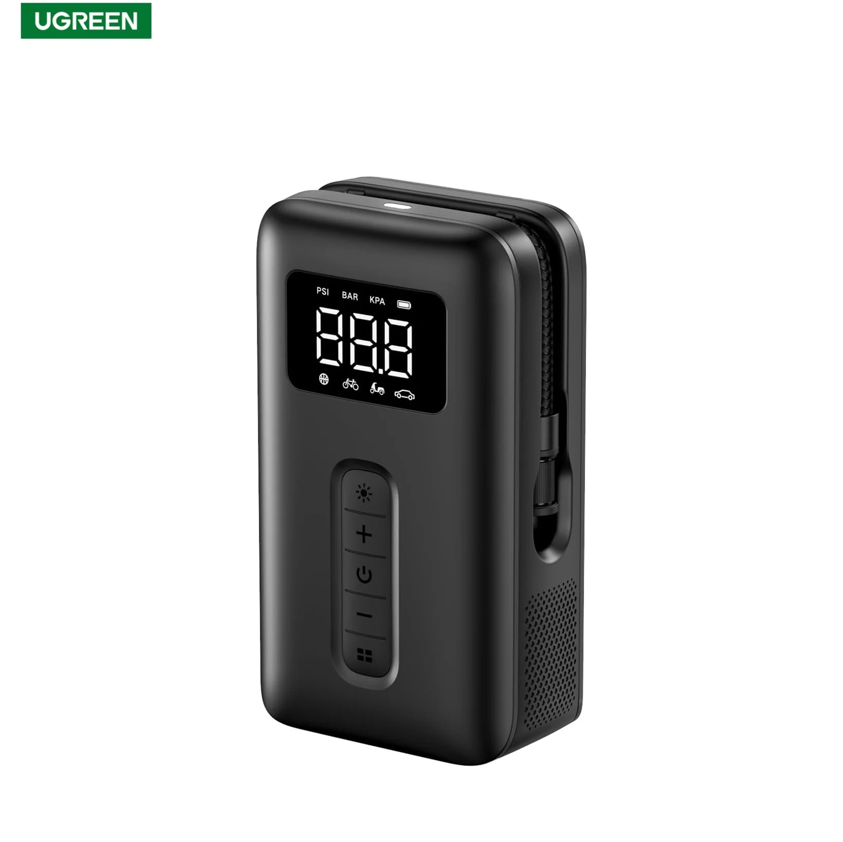 UGREEN Tire Inflator Portable Air Compressor 150PSI Air Pump with Battery LED Light Cordless Tire Pump for Cars Bikes Balls
UGREEN Tire Inflator Portable Air Compressor 150PSI Air Pump with Battery LED Light Cordless Tire Pump for Cars Bikes Balls