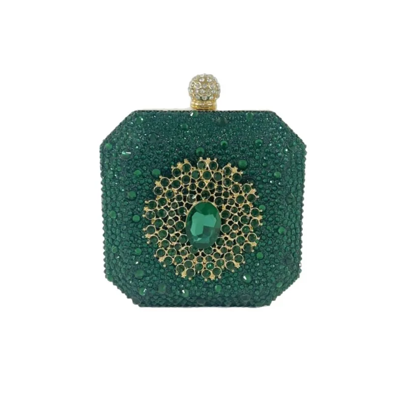 Dark Green Shiny Diamond Setting Small Clutch Bag Fashion Personalized Mini Rhinestone Dinner Bag Luxury Party Wedding Shoulder
Dark Green Shiny Diamond Setting Small Clutch Bag Fashion Personalized Mini Rhinestone Dinner Bag Luxury Party Wedding Shoulder
