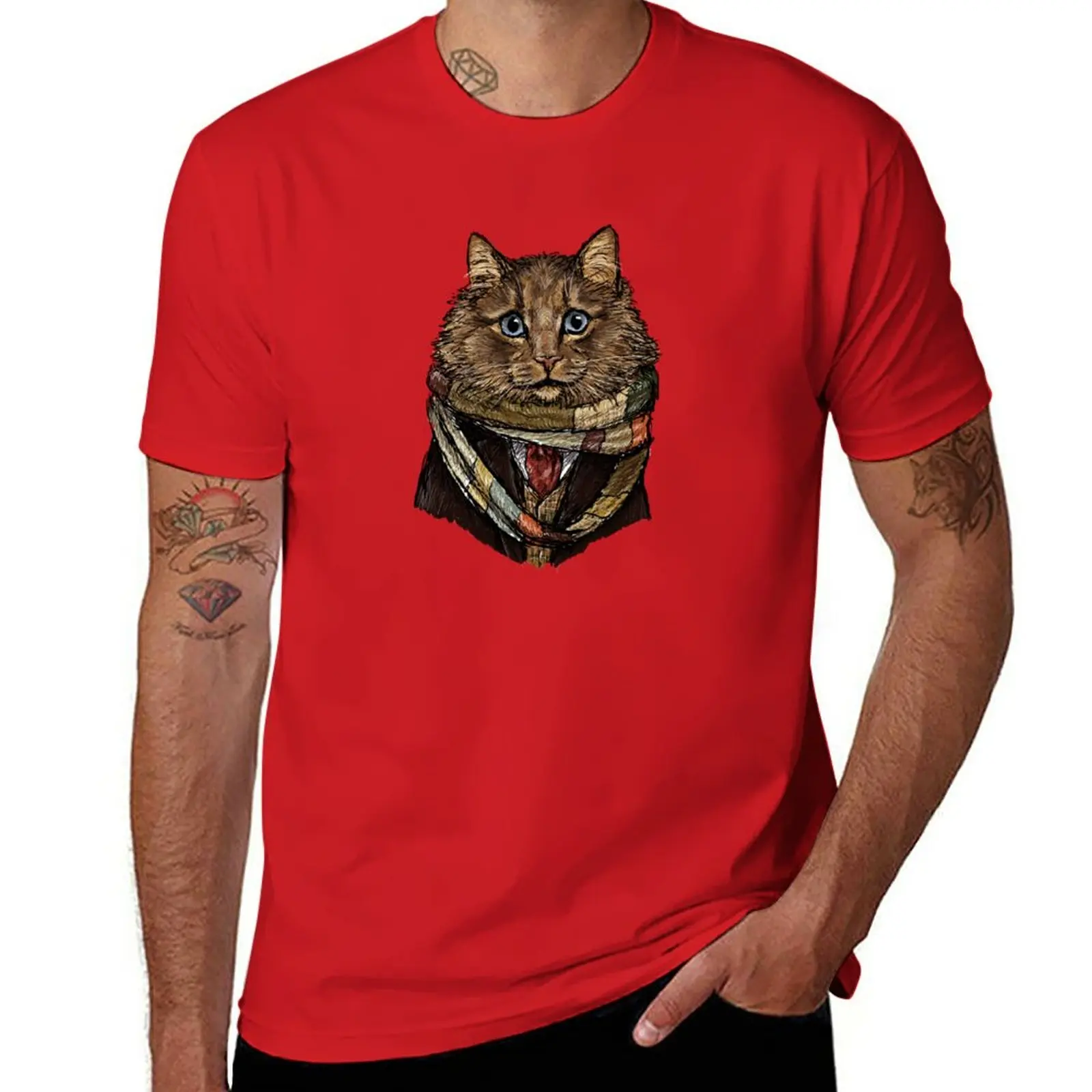 Новинка, футболка с коротким рукавом 4th Doctor Mew, летние топы, летняя одежда, Забавные футболки, дизайнерская футболка для мужчин
Новинка, футболка с коротким рукавом 4th Doctor Mew, летние топы, летняя одежда, Забавные футболки, дизайнерская футболка для мужчин