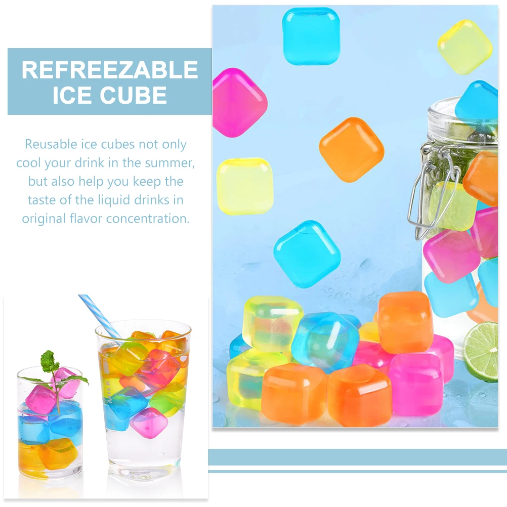 20 Pcs Reusable Ice Cube Square Food Grade Tpu Trays Washable Drink Parties Outdoor Cooling Non Melting Furniture Parts
20 Pcs Reusable Ice Cube Square Food Grade Tpu Trays Washable Drink Parties Outdoor Cooling Non Melting Furniture Parts