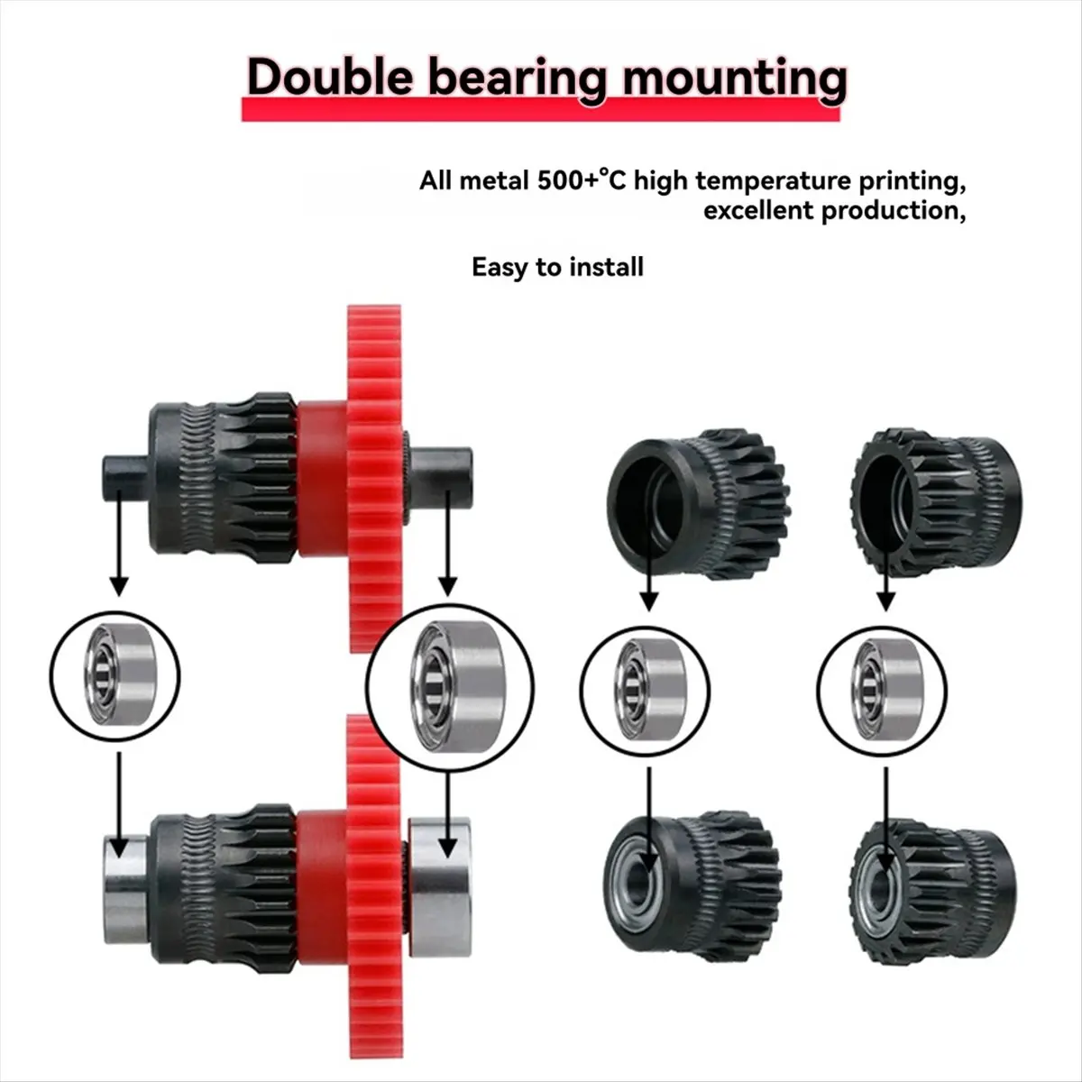 L70A DLC Coated Steel Sprite Extruder Gear for Ender3 S1, Ender-5, CR-10 Smart Pro 3D Printer Hardened Metal Accessory
L70A DLC Coated Steel Sprite Extruder Gear for Ender3 S1, Ender-5, CR-10 Smart Pro 3D Printer Hardened Metal Accessory