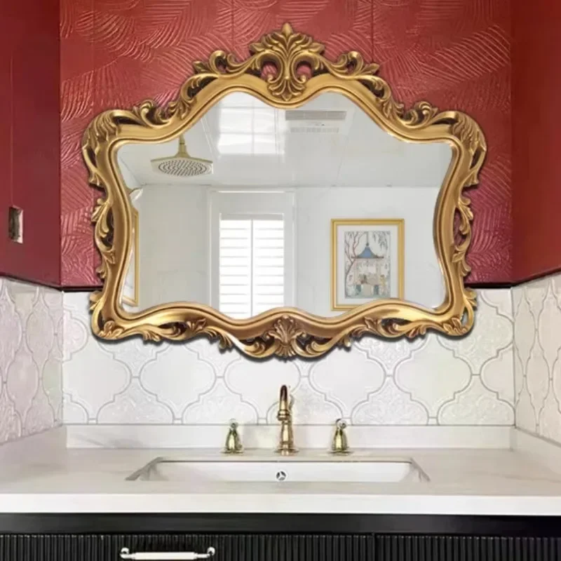 Art Wall Mirror Hanging Bathroom Self Adhesive Shower Irregular Mirror Portable Funky Nordic Luxury Spiegels Home Decorations
Art Wall Mirror Hanging Bathroom Self Adhesive Shower Irregular Mirror Portable Funky Nordic Luxury Spiegels Home Decorations