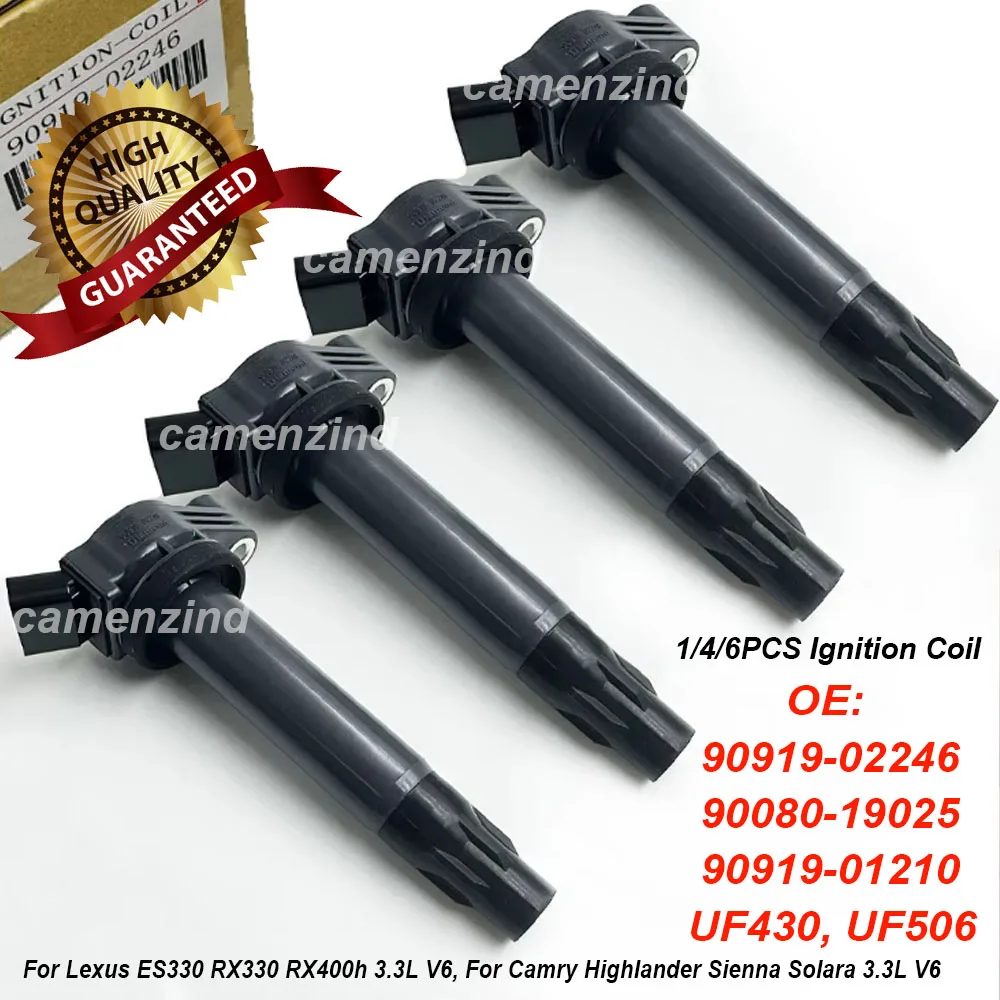 90919-02246 9091902246 Ignition Coil 90919-02212 90080-19025 UF430 UF506 90919-01210 For L-exus ES330 RX330 RX400h 3.3L V6
90919-02246 9091902246 Ignition Coil 90919-02212 90080-19025 UF430 UF506 90919-01210 For L-exus ES330 RX330 RX400h 3.3L V6